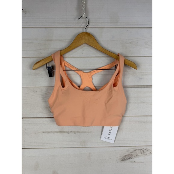 Athleta Other - Athleta Sports Bra Womens Small Petite Peach Asana Crossback Padded Yoga